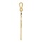 14K Yellow Gold Celtic Cross Pendant Charm Jewelry 46mm x 21mm